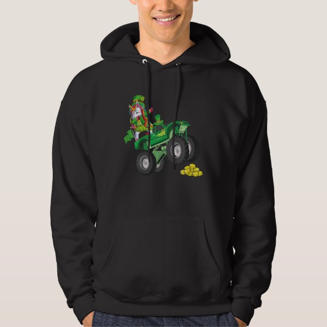 Moletom Crianças Crianças Leprechaun Monster Shamrock Rua (Frente)