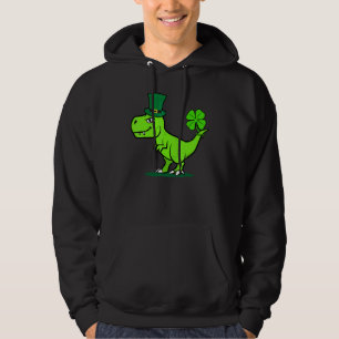 Moletom Crianças Dinossauro Saint Patrick's Day T Rex Dino