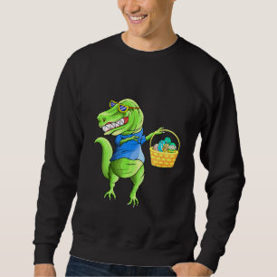 Moletom Crianças Dinossauros Engraçados Dabitando Com Baci