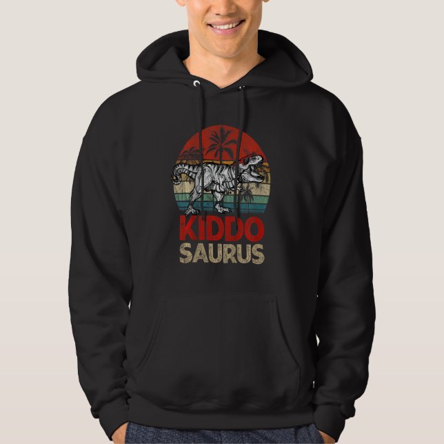 Moletom Crianças Kiddosaurus Legal Saurus Rex Dinosaur Fam (Frente)