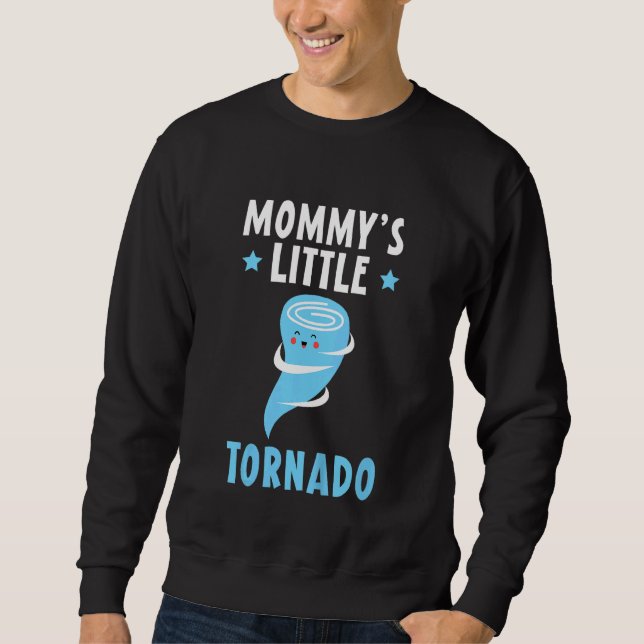 Moletom Crianças Mamãe Pequeno Tornado Futuro Meteorologis (Frente)