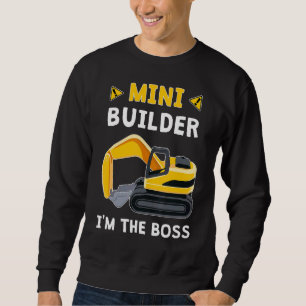 Moletom Crianças Meninos Toddler Mini Builder Eu sou o che