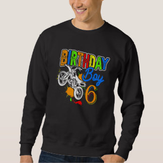 Moletom Crianças Motocicleta 6 de 6 Bday Boys 6 Anos