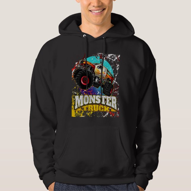 Moletom Crianças Que Adoro Monster Truck (Frente)
