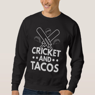 Moletom Cricket E Tacos Treinador de Jogador Gráfico Espor