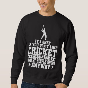 Moletom Cricket Player Cricket Meio Que Um Servidor Smart 