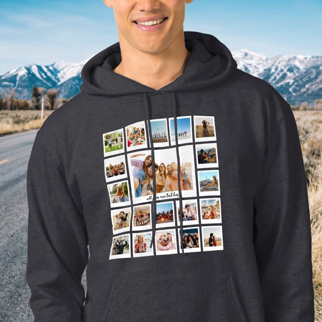 Moletom Crie Sua Própria Colagem de Fotos Personalizada co (Criador carregado)