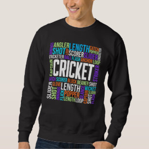 Moletom Críquete Termos Cricket Esporte Acessórios Jersey