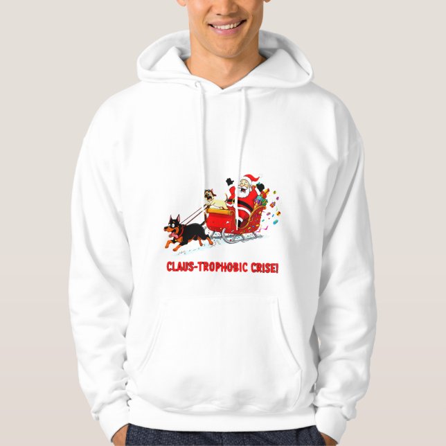 Moletom Crise Claus-trófica: A Louca Corrida de Presentes  (Frente)