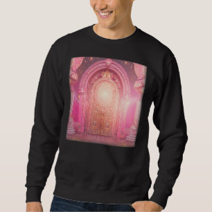 Moletom Cristais de Mandala cor-de-rosa Templo Antigo Indi