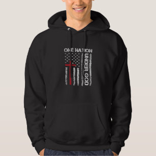 Moletom Cristão para homens bandeira dos EUA Fé cristã Fam