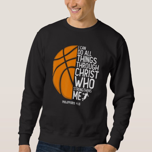 Moletom Cristão Philippians 413 Eu Posso Fazer Tudo (Frente)