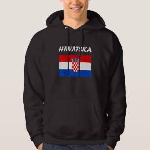 Moletom Croácia Hrvatska Raízes Croatas Bandeira Croata Cr