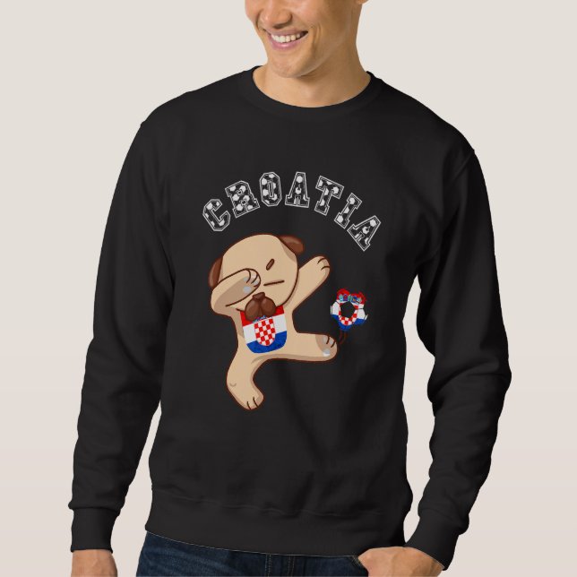 Moletom Croat da Equipe de Futebol Pug Hrvatska (Frente)