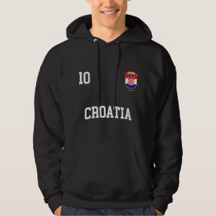 Moletom Croata Hoodie 10 Equipe de Futebol da Bandeira da