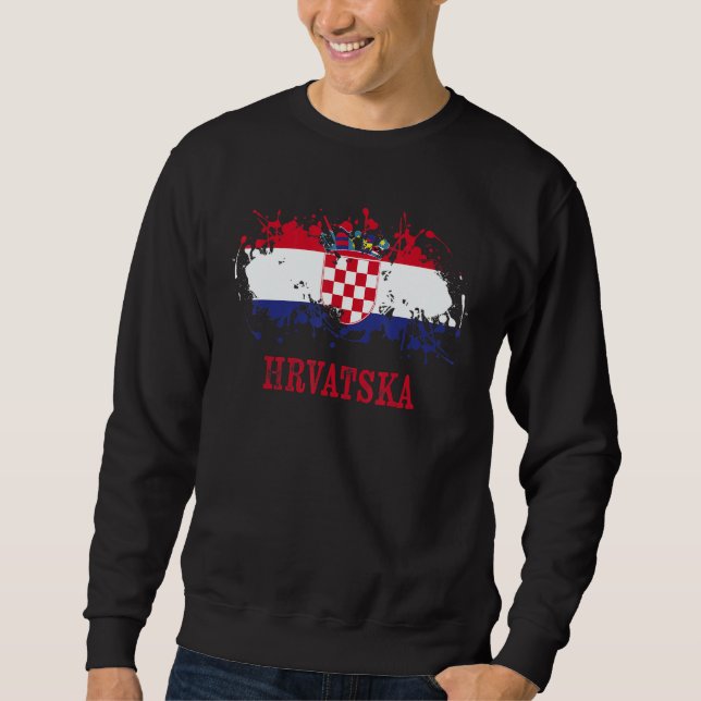 Moletom Croatian enthusiasts for Hrvatska and Croatia (Frente)