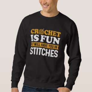 Moletom Crochet É Entusiasta De Crocheting Engraçado Com F