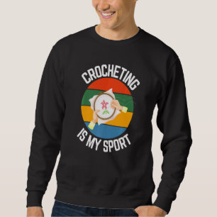 Moletom Crocheting É O Meu Esporte Fãs De Crochet