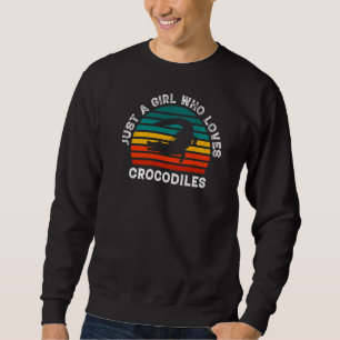 Moletom Crocodilo Girl Alligator Lover Cute Réptil Mãe Da