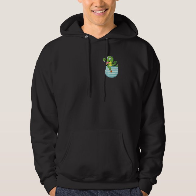 Moletom Crocodilo Jacaré Bolsos Crocodilos Gator Fofo (Frente)
