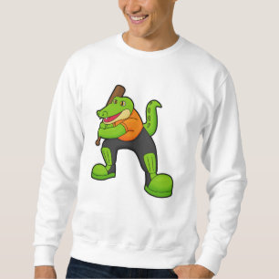 Moletom Crocodilo no críquete com taco de críquete