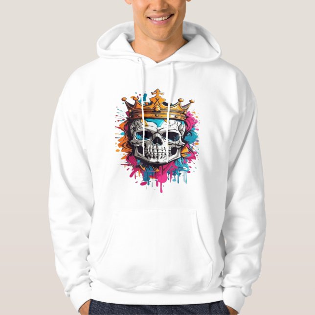Moletom Crowned Skull Hoodie  (Frente)