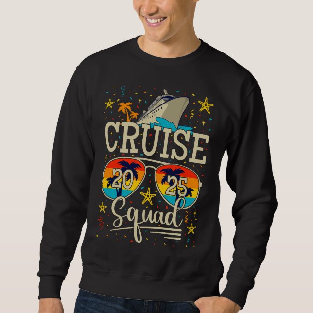 Moletom Cruise Squad 2025 Cruising Vacation Men (Frente)