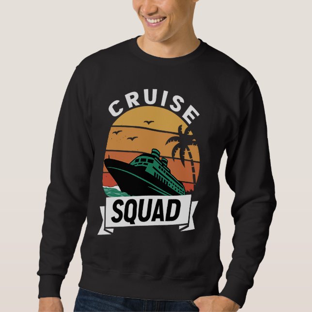 Moletom Cruise Squad Family Matching Cruise Trip Vacation  (Frente)