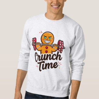 Moletom Crunch Time – Gingerbread Lifting Barbell Christma