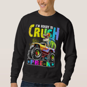 Moletom Crush Pre K T Rex Dinossaur Monster Truck Back To