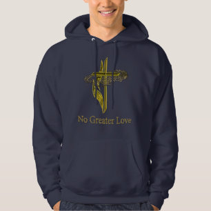 Moletom cruz-cristã-ouro
