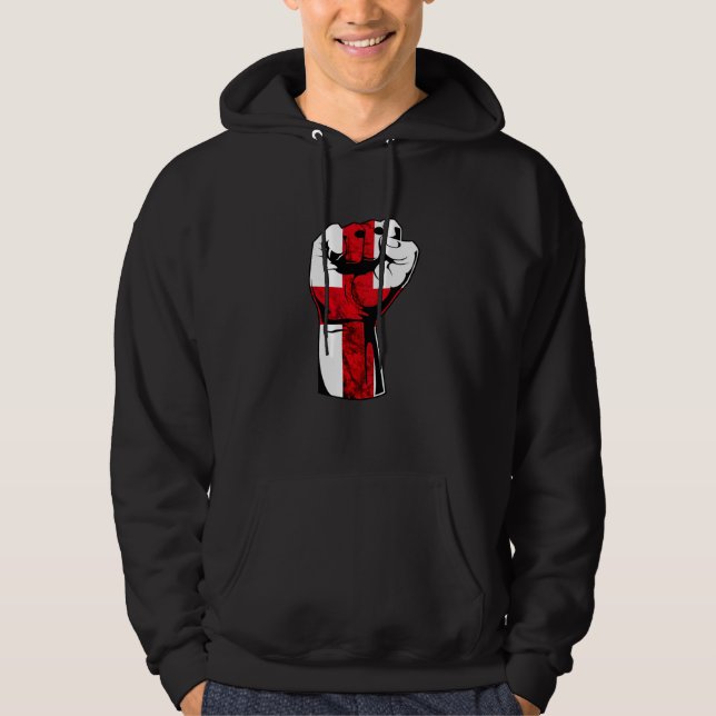 Moletom Cruz de São Jorge da Inglaterra Orgulho Inglês Pun (Frente)