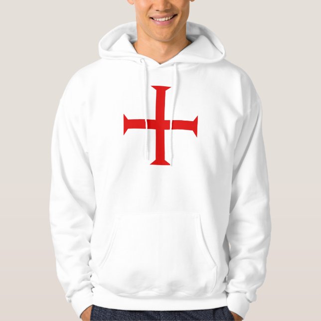 Moletom Cruz de Templar dos cavaleiros - Hoodie. (Frente)