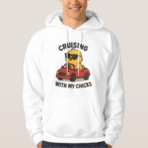 Moletom Cruzando Com Meus Pintinhos - Engraçada T-shirt De
