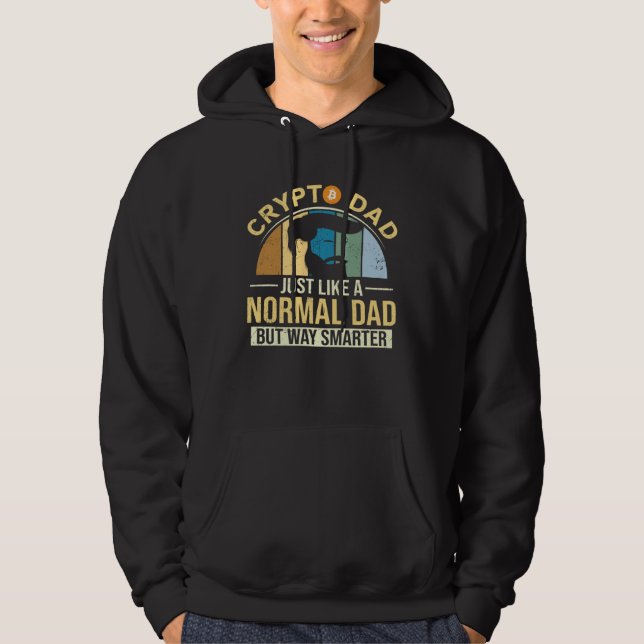 Moletom Crypto Dad Normal Father Bitcoin Hodler Trader  Cr (Frente)