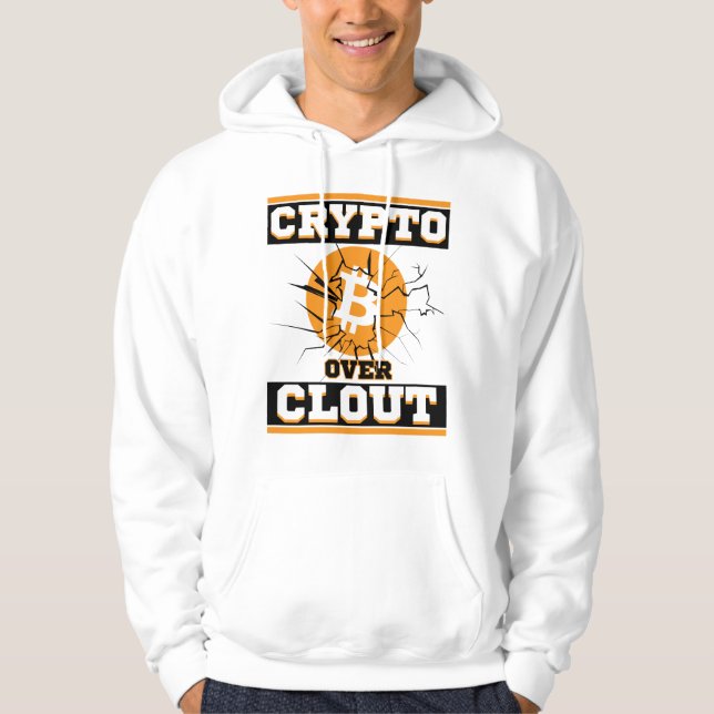 Moletom Crypto Over Clout™ Criado para Grind Blockchain (Frente)