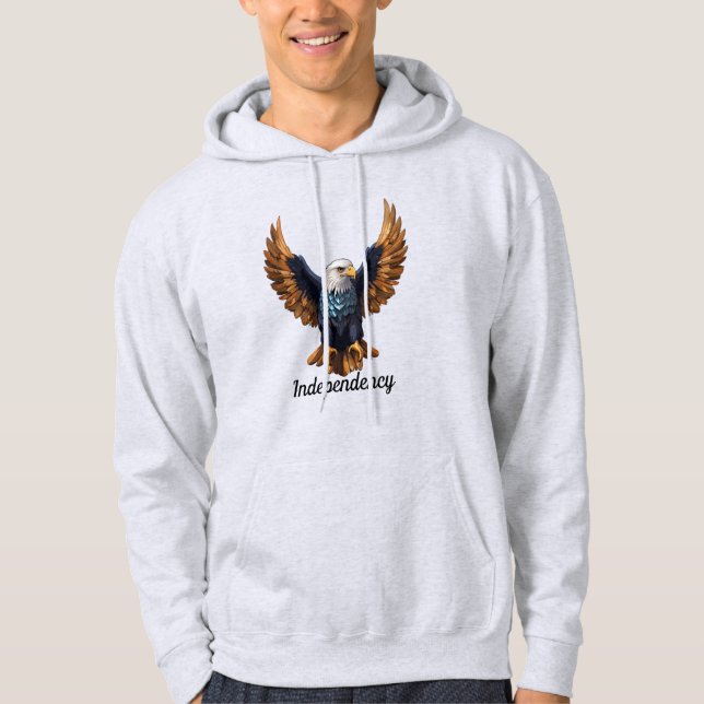 Moletom Crystal Eagle em Voo - Símbolo de Força (Frente)