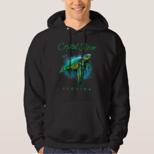 Moletom Crystal River Florida Watercolor Sea Turtle