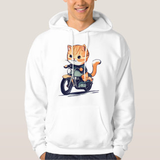 Moletom CTE-CAT dirigindo motocicleta T-Shirt clássico (8)