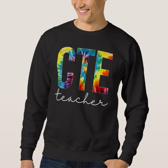 Moletom Cte Teacher Tie Dye Appreciation Day Hello Back To (Frente)