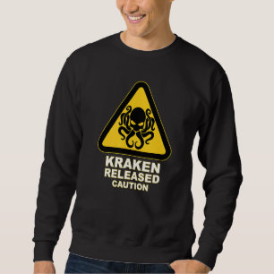 Moletom Cthulhu Caution Kraken Libertou Aviso