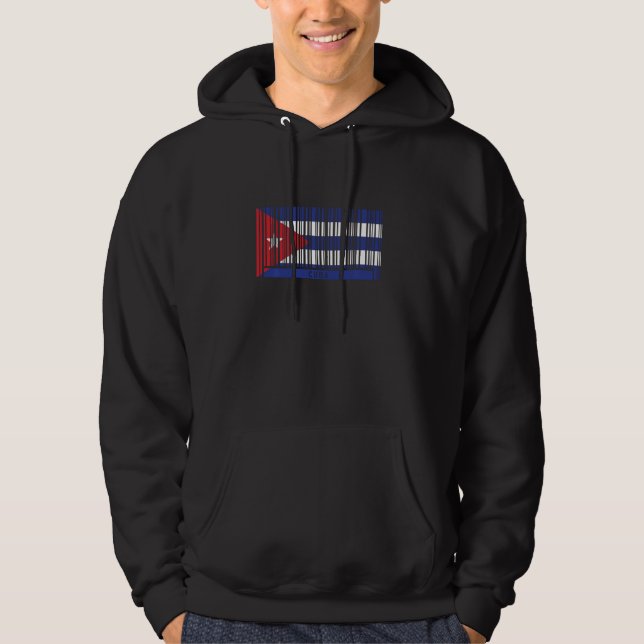 Moletom Cuba Flag Funny Patrimônio Cubano Cuba Roots Códig (Frente)