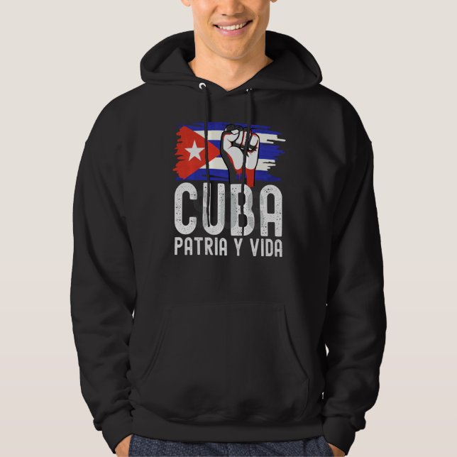 Moletom Cuba Patria Y Vida Cuban Freedom Movement Caus (Frente)