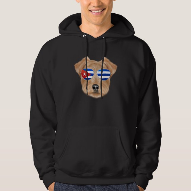 Moletom Cuban Flag Norfolk Terrier Dog Cuba Pocket (Frente)