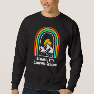 Moletom Cuidado, é Camping Season Camper Humor Camp Hiki