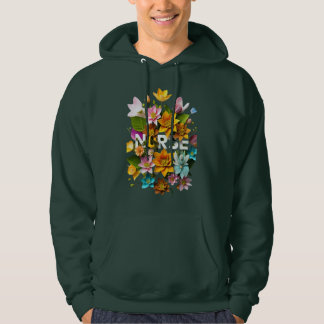 Moletom Cuidados Sangrentos - Homenagem Floral às Enfermei