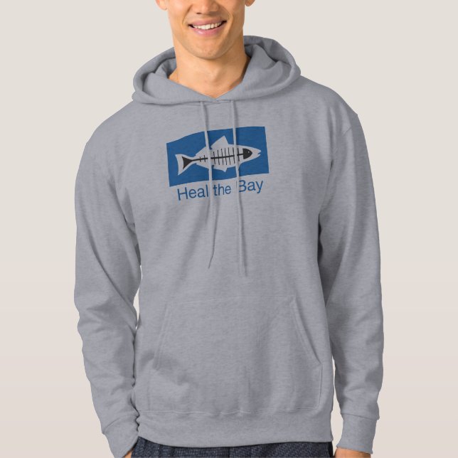 Moletom Cure o Hoodie da baía (os homens) (Frente)