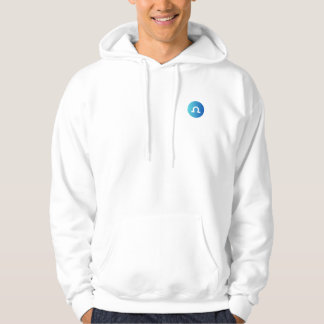 Moletom "Custom Hoodie - Minimalist Omega Design in Blue"
