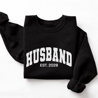 Moletom Custom Newlyweds Sweatshirt, Wife and Husband Gift