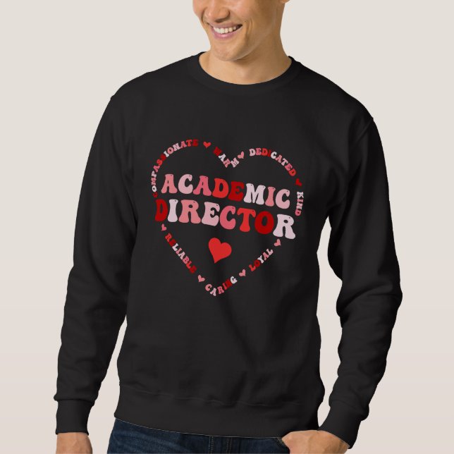 Moletom Cute Academic Director Valentines Day Heart (Frente)